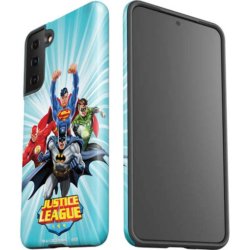 Justice League Team Power Up Galaxy S21 Plus 5G Pro Case