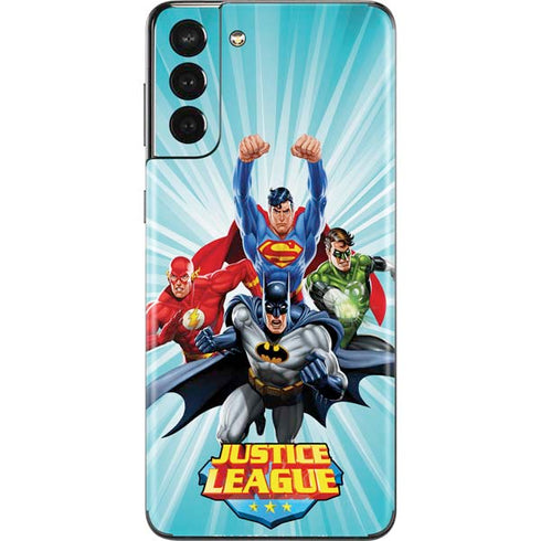 Justice League Team Power Up Galaxy S21 Plus 5G Skin