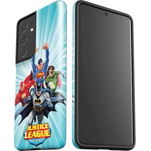 Justice League Team Power Up Galaxy S21 Ultra 5G Pro Case