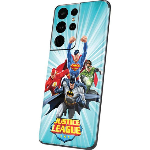 Justice League Team Power Up Galaxy S21 Ultra 5G Skin