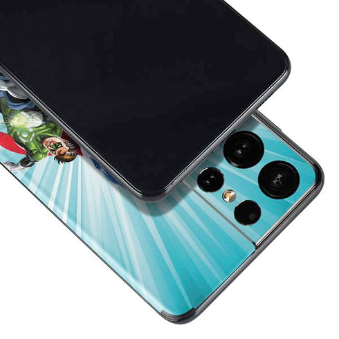 Justice League Team Power Up Galaxy S21 Ultra 5G Skin
