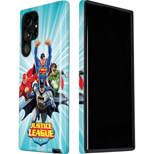Justice League Team Power Up Galaxy S22 Ultra Pro Case