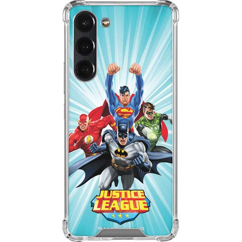 Justice League Team Power Up Galaxy S23 Plus Clear Case