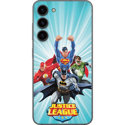 Justice League Team Power Up Galaxy S23 Plus Skin