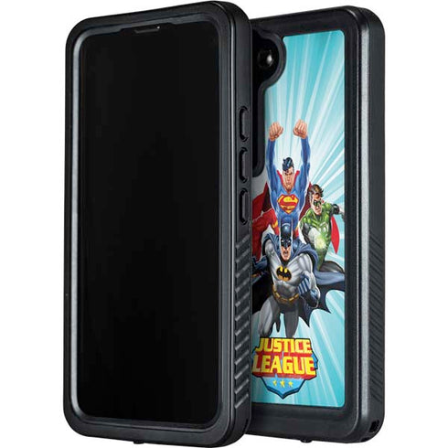 Justice League Team Power Up Galaxy S23 Plus Waterproof Case