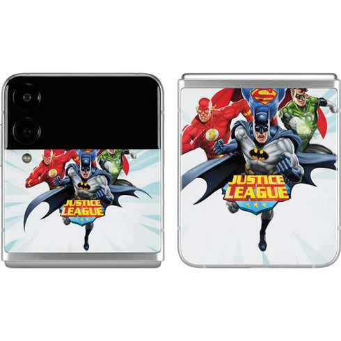 Justice League Team Power Up Galaxy Z Flip4 5G Skin