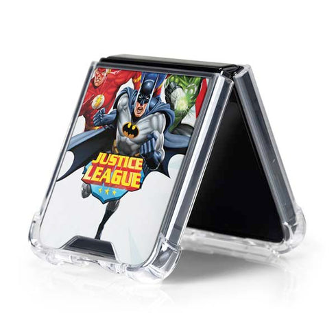 Justice League Team Power Up Galaxy Z Flip5 5G Clear Case
