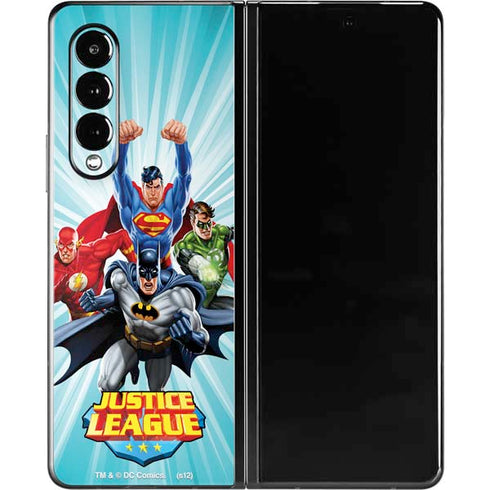 Justice League Team Power Up Galaxy Z Fold3 5G Skin