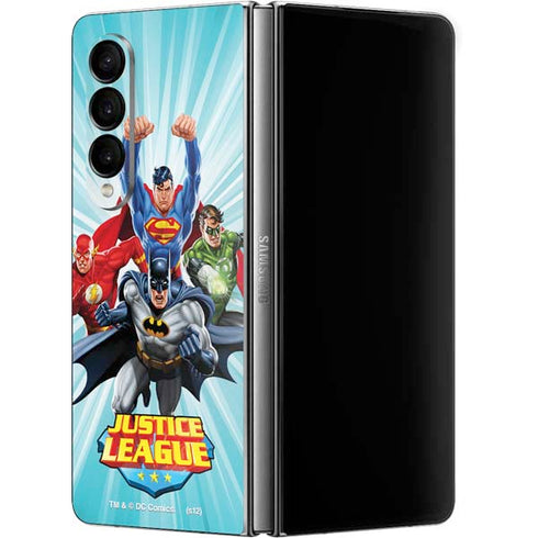 Justice League Team Power Up Galaxy Z Fold4 5G Skin