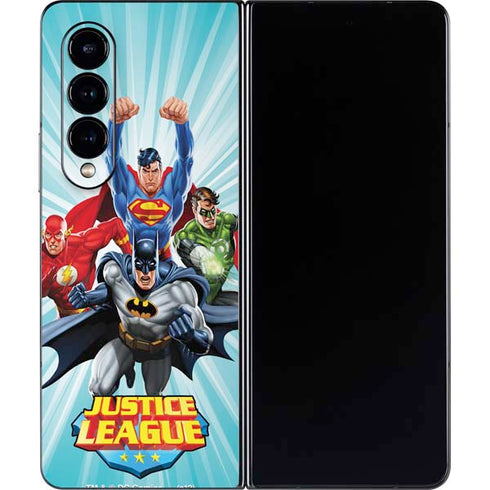 Justice League Team Power Up Galaxy Z Fold4 5G Skin