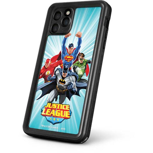Justice League Team Power Up iPhone 11 Pro Waterproof Case