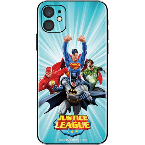 Justice League Team Power Up iPhone 11 Skin