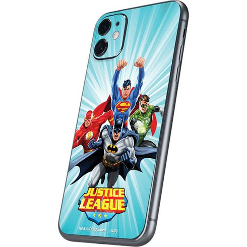 Justice League Team Power Up iPhone 11 Skin