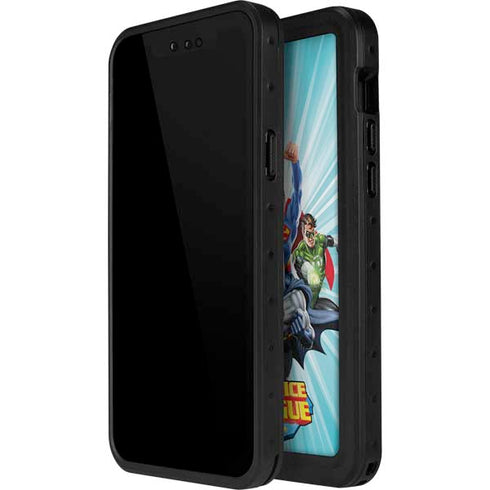 Justice League Team Power Up iPhone 12 Mini Waterproof Case