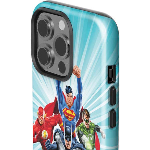 Justice League Team Power Up iPhone 13 Pro Impact Case