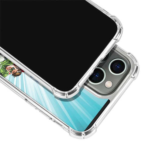 Justice League Team Power Up iPhone 14 Pro Clear Case