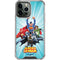 Justice League Team Power Up iPhone 15 Pro Max Clear Case