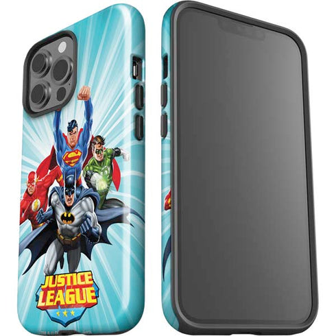 Justice League Team Power Up iPhone 15 Pro Max Impact Case