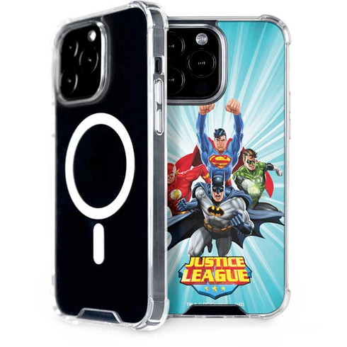 Justice League Team Power Up iPhone 15 Pro Max MagSafe Case