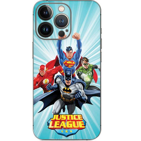 Justice League Team Power Up iPhone 14 Pro Skin
