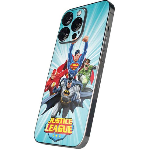 Justice League Team Power Up iPhone 14 Pro Skin