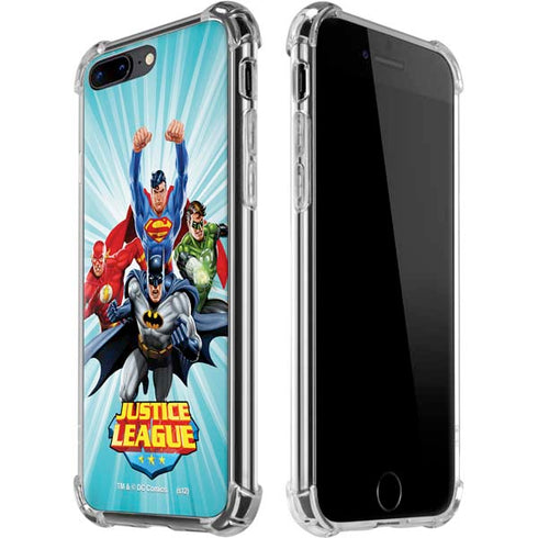 Justice League Team Power Up iPhone 7/8 Plus Clear Case