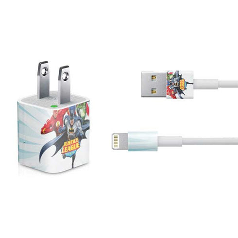Justice League Team Power Up iPhone Charger (5W USB) Skin