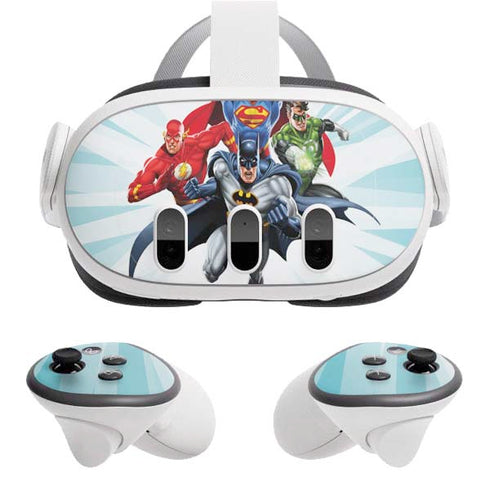 Justice League Team Power Up Meta Quest 3 Skin