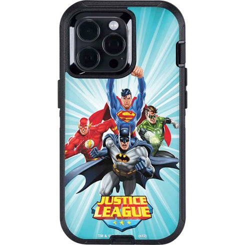 Justice League Team Power Up Otterbox Defender iPhone Skin