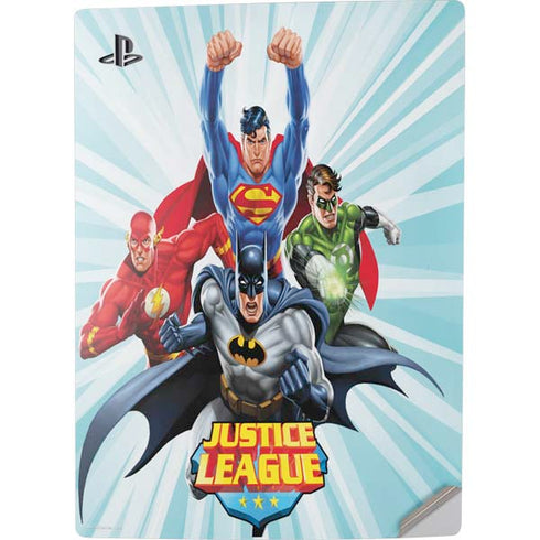 Justice League Team Power Up PS5 Digital Edition Console Skin