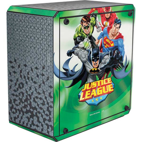Justice League Team Power Up Green Cooler Master MasterBox Q300L Mini Tower Skin