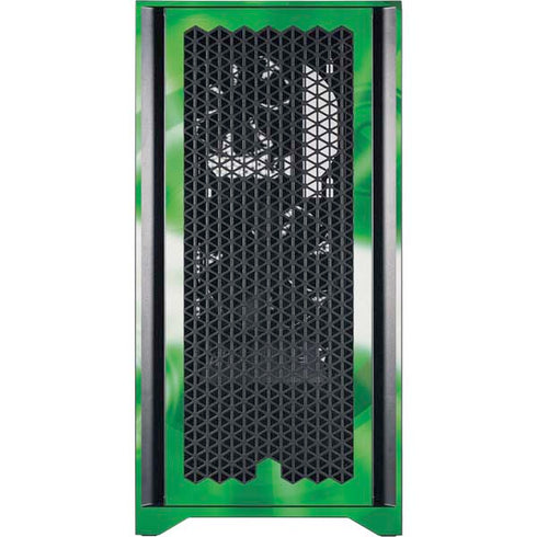 Justice League Team Power Up Green Corsair 4000D Tempered Glass Mid-Tower ATX Case Skin