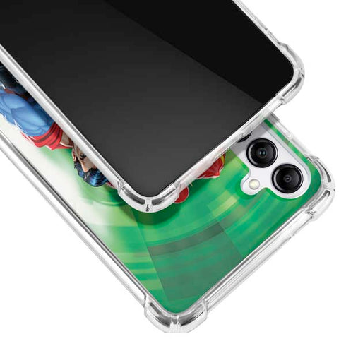 Justice League Team Power Up Green Galaxy A14 5G Clear Case
