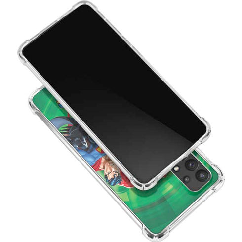 Justice League Team Power Up Green Galaxy A32 5G Clear Case