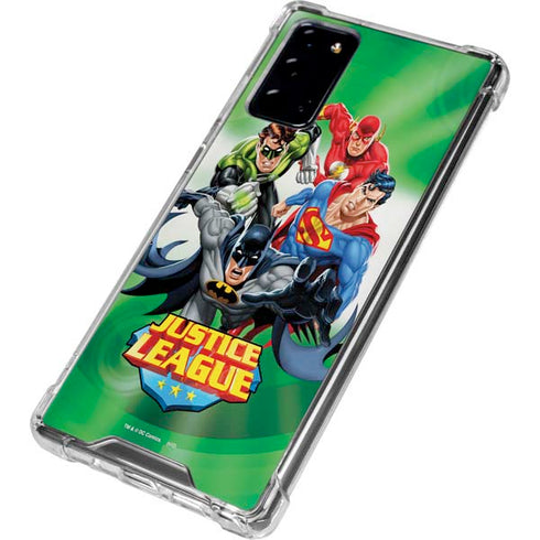 Justice League Team Power Up Green Galaxy Note20 5G Clear Case