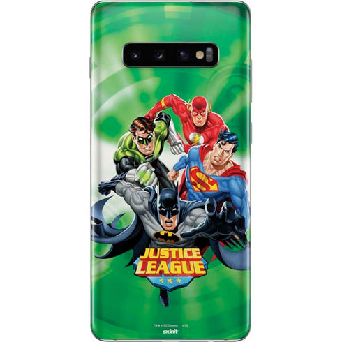 Justice League Team Power Up Green Galaxy S10 Plus Skin