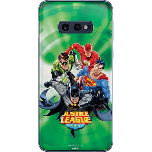 Justice League Team Power Up Green Galaxy S10e Skin