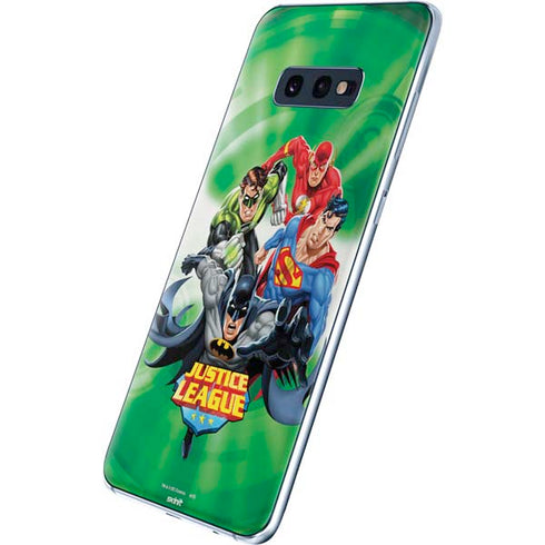 Justice League Team Power Up Green Galaxy S10e Skin