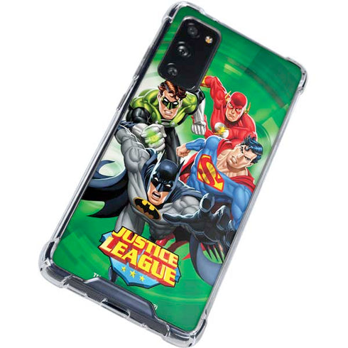 Justice League Team Power Up Green Galaxy S20 FE Clear Case