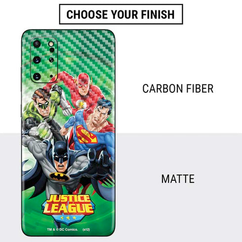 Justice League Team Power Up Green Galaxy S20 Plus Skin