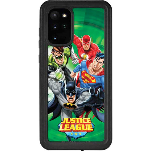 Justice League Team Power Up Green Galaxy S20 Plus Waterproof Case
