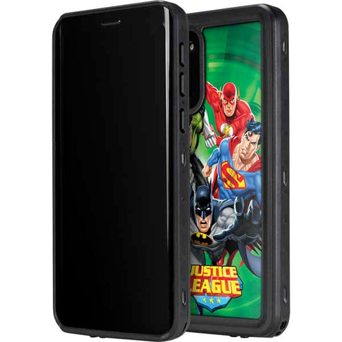 Justice League Team Power Up Green Galaxy S20 Plus Waterproof Case