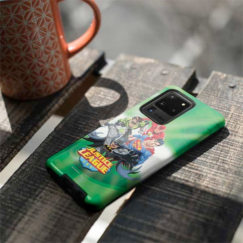 Justice League Team Power Up Green Galaxy S20 Ultra 5G Pro Case