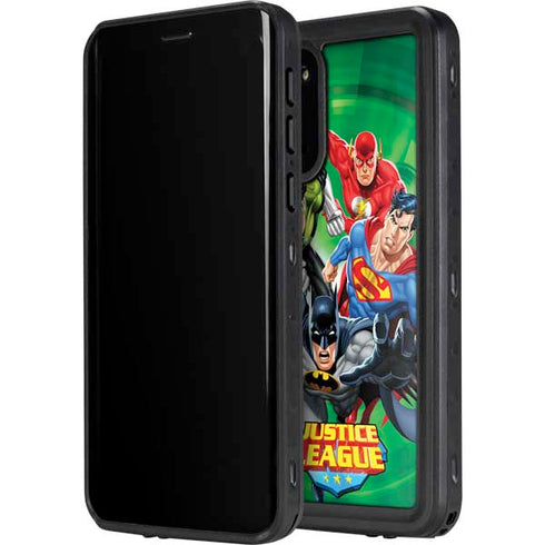 Justice League Team Power Up Green Galaxy S20 Waterproof Case
