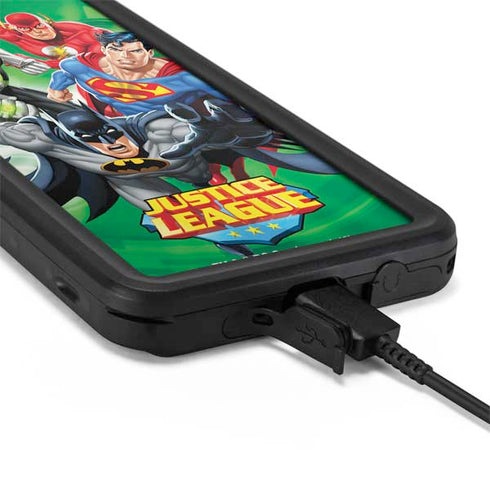 Justice League Team Power Up Green Galaxy S20 Waterproof Case
