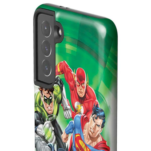Justice League Team Power Up Green Galaxy S21 5G Pro Case