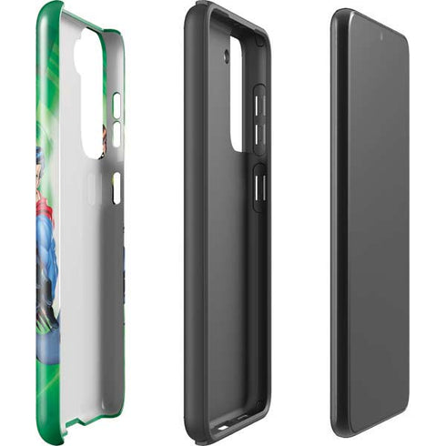 Justice League Team Power Up Green Galaxy S21 5G Pro Case