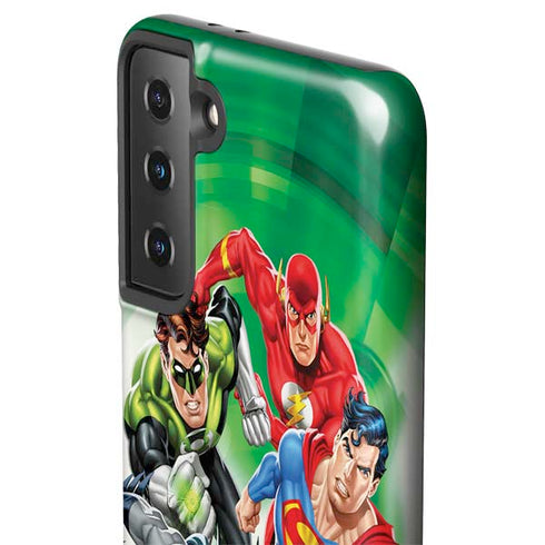 Justice League Team Power Up Green Galaxy S21 Plus 5G Pro Case