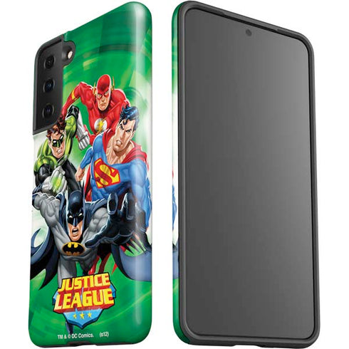 Justice League Team Power Up Green Galaxy S21 Plus 5G Pro Case