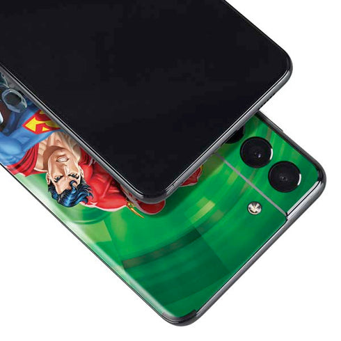 Justice League Team Power Up Green Galaxy S21 Plus 5G Skin
